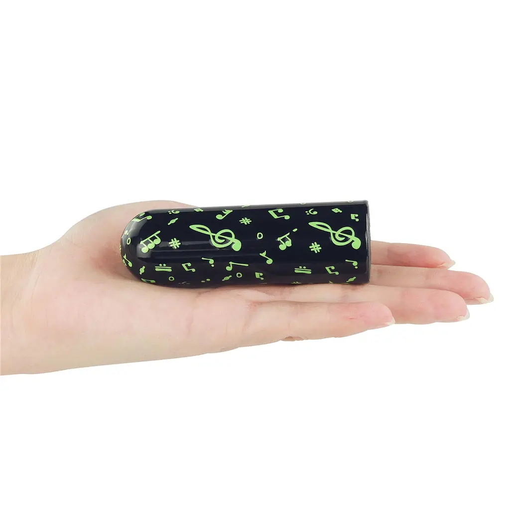 Вібратор для клітора Lovetoy Music Massager Glow In The Dark 8.5 см чорний - фото 11