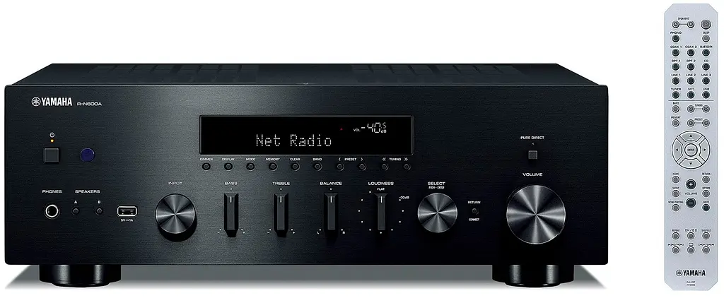 Стереоресивер Yamaha R-N600A Black - фото 2