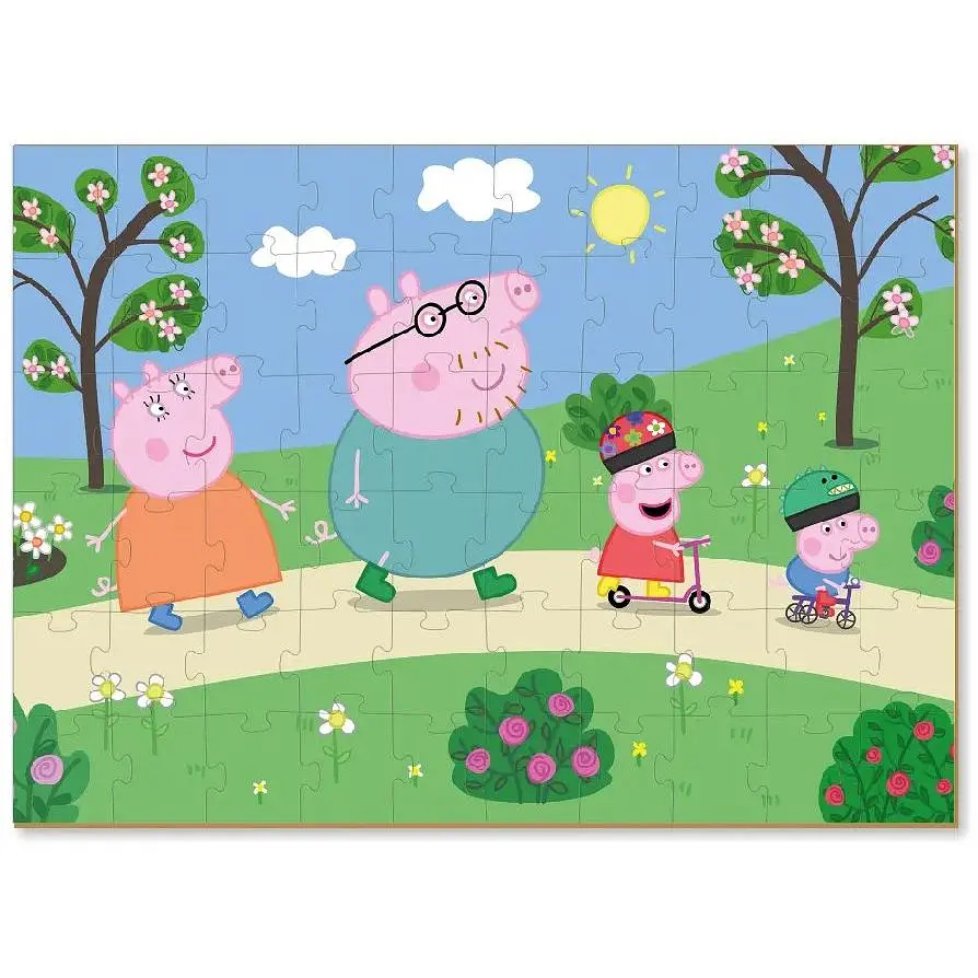 Пазл DoDo Peppa Pig Прогулянка, з фігуркою, 60 елементів, (200120) - фото 2