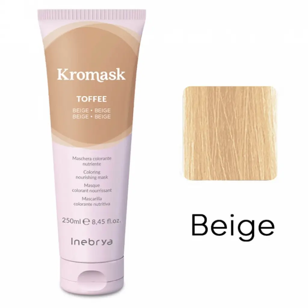 Тонувальна маска для волосся Inebrya Kromask Beige бежева 250 мл - фото 2