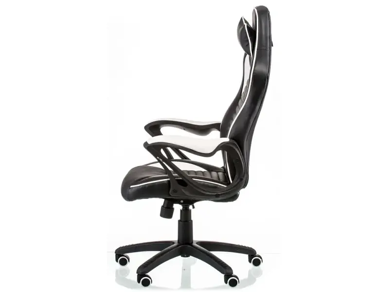 Комп'ютерне крісло для геймера Special4You Nero black/white (E5371) - фото 3
