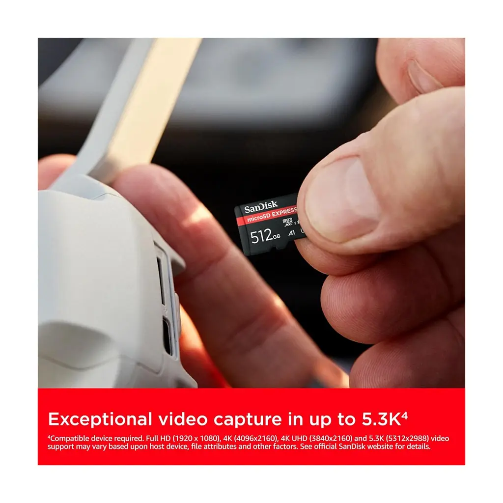 Карта пам'яті SanDisk 512GB microSDXC class 10 UHS-I U3 A1 Express (SDSQXFN-512G-GN4NN) - фото 6