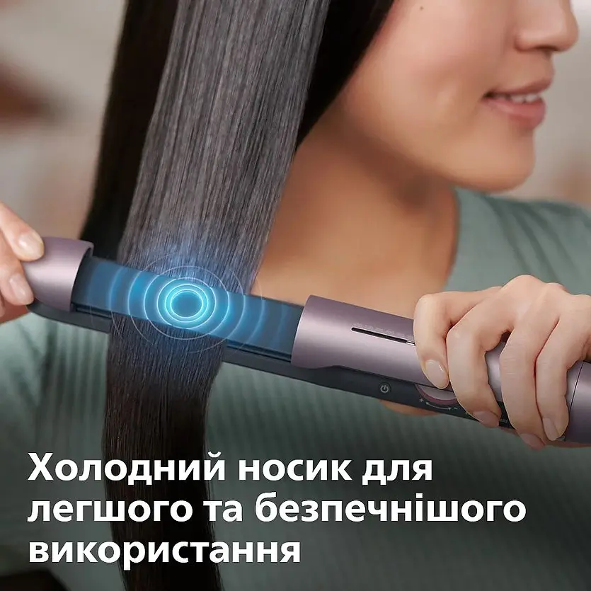 Випрямляч для волосся Philips 5000 ThermoShield 12 режимів рожево-сірий (BHS530/00) - фото 6