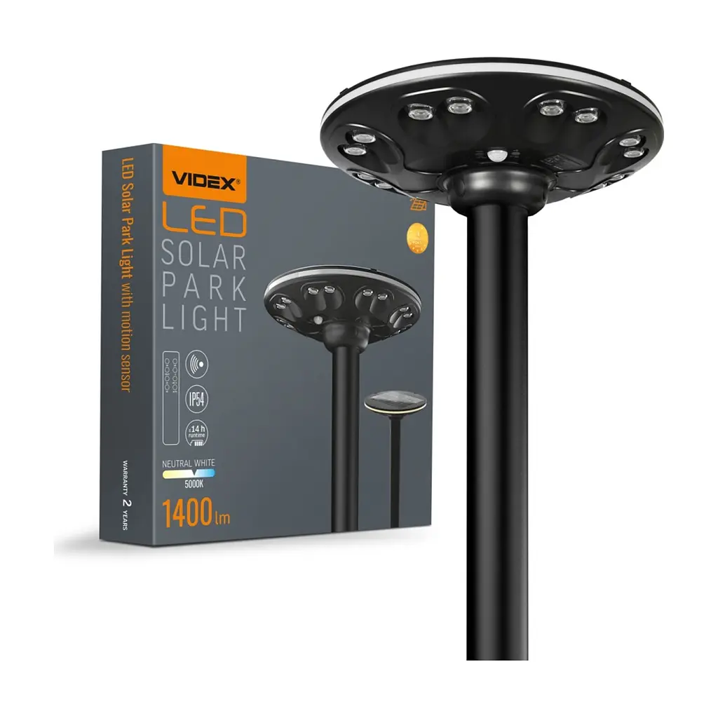 Прожектор Videx IP54 VIDEX 1400Lm Сенсорний (VL-GLSO-1254-S)