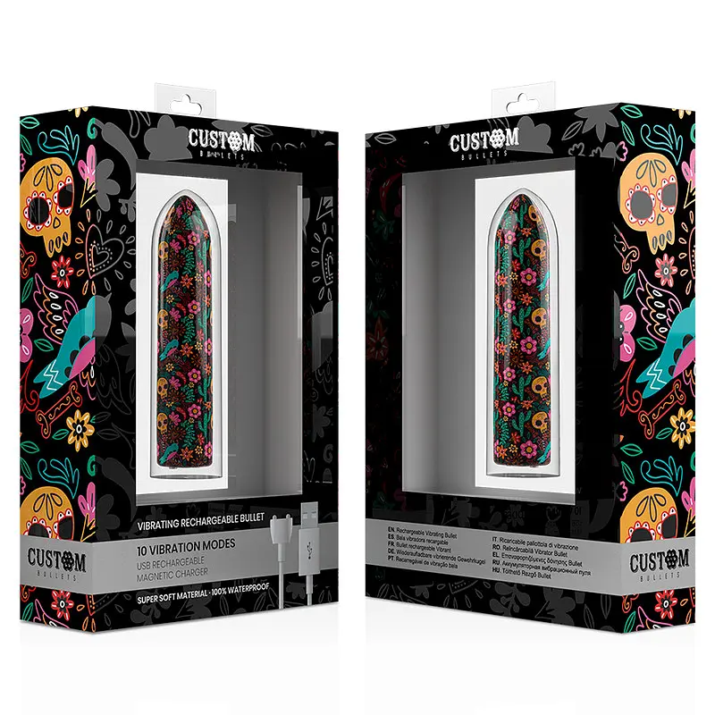 Потужна віброкуля SkullCustom Bullets (Іспанія) Custom Bullets CB912307 102921 - фото 6