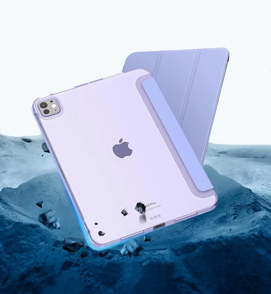 Чохол-книжка BeCover Tri Fold Hard для Apple iPad Pro 11" M4 2024 Пурпуровий (711729) - фото 4