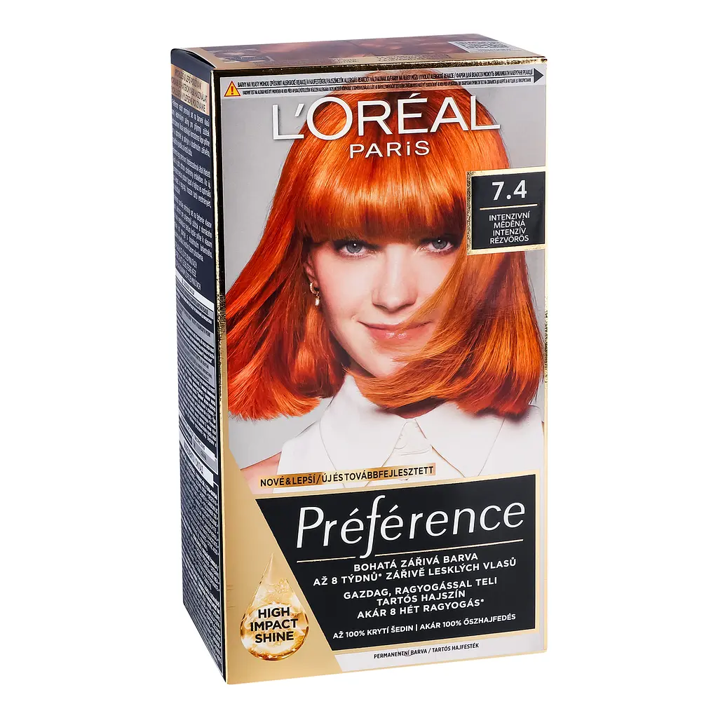 Стійка фарба для волосся L'Oreal Paris Preference 7.4 Kupferblond 174 мл - фото 2
