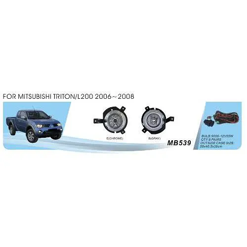 Фари дод. модель Mitsubishi Triton/L200 2006-08/MB-539B/HB4(9006)-12V51W/ел.проводка