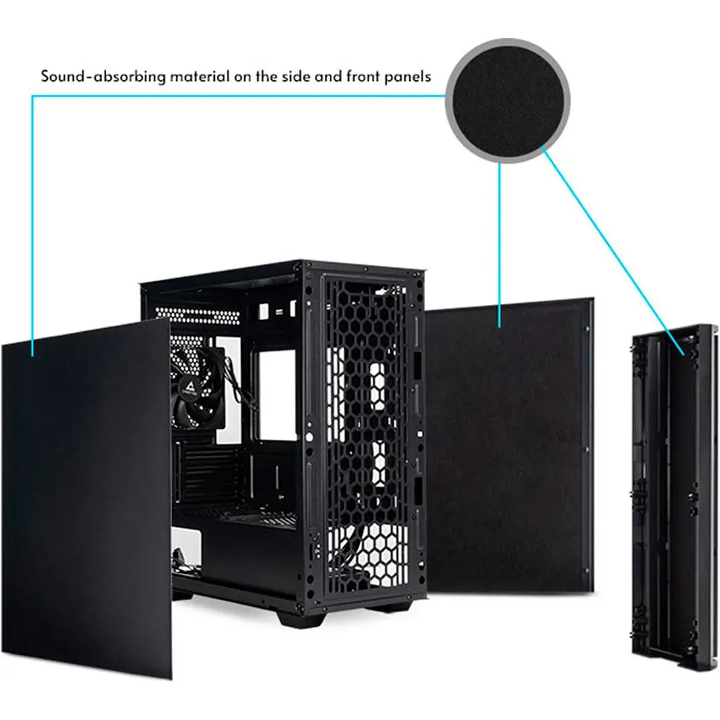 Корпус Chieftec Pro Mini Black (AZ-01B-OP) [134606] - фото 9