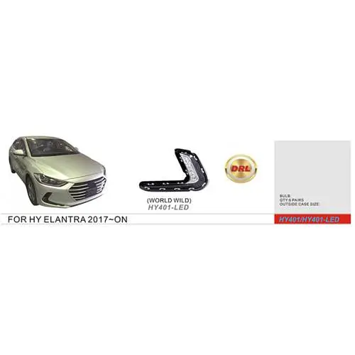 LED Протитуманні фари для Hyundai Elantra 2016-2018 12V DRL з проводкою (HY-401-LED) - фото 3