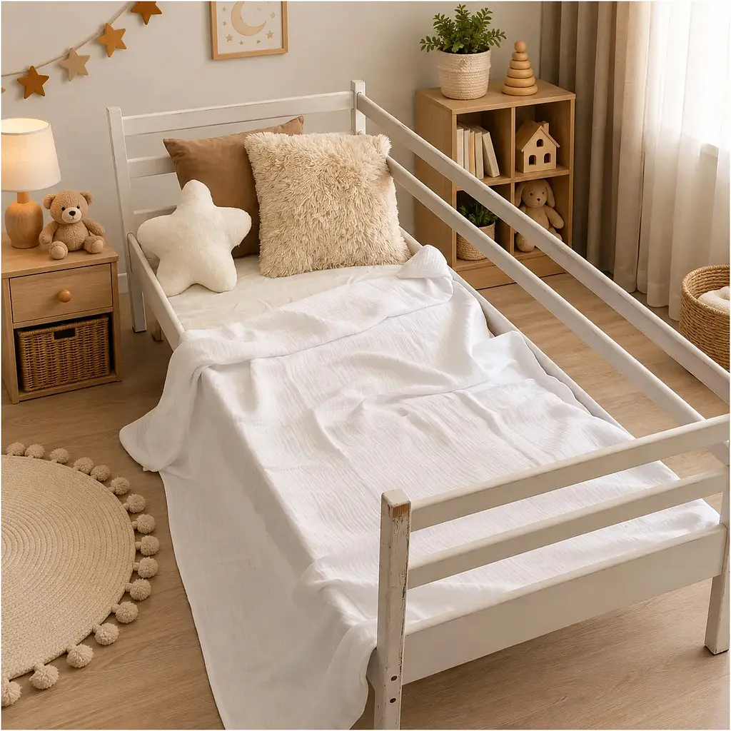 Плед дитячий MirSon Pure Muslin White 60х80 см (2200013892861) - фото 3