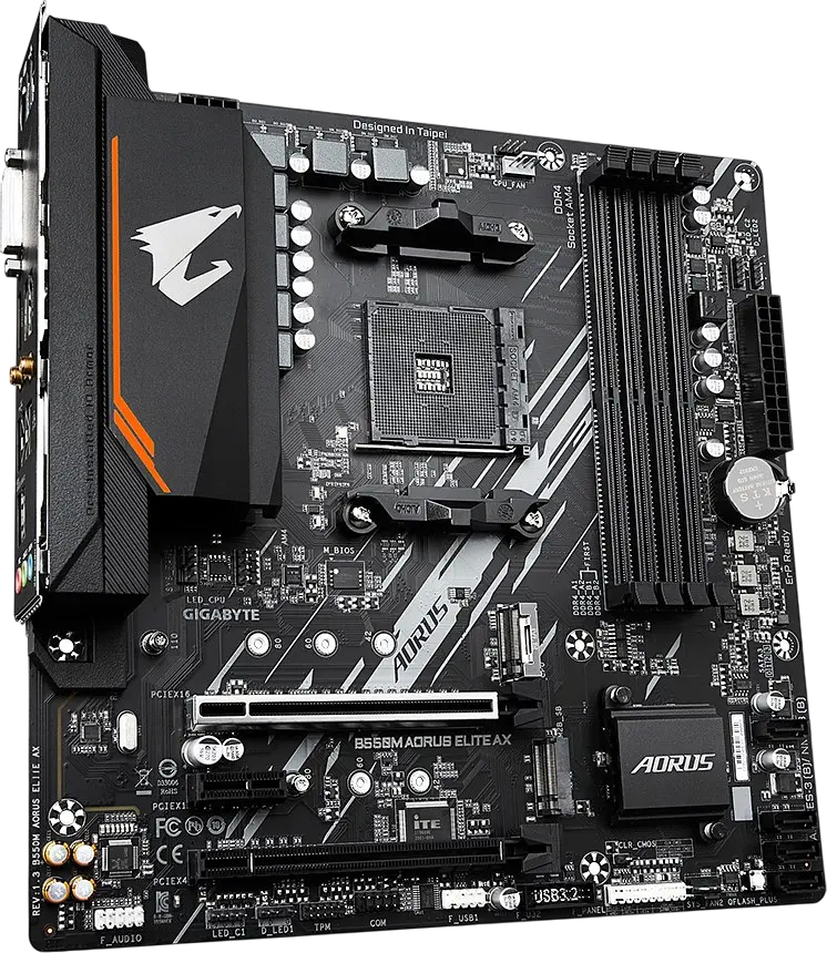 Материнська плата Gigabyte B550M AORUS ELITE 1.3 Socket AM4 (B550M AORUS ELITE 1.3) - фото 2