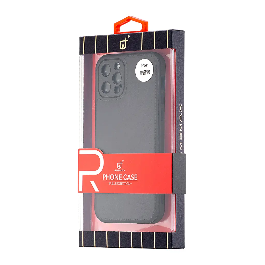 Чохол Jinduka Leather Protected Camera iPhone 12 Pro Black - фото 2