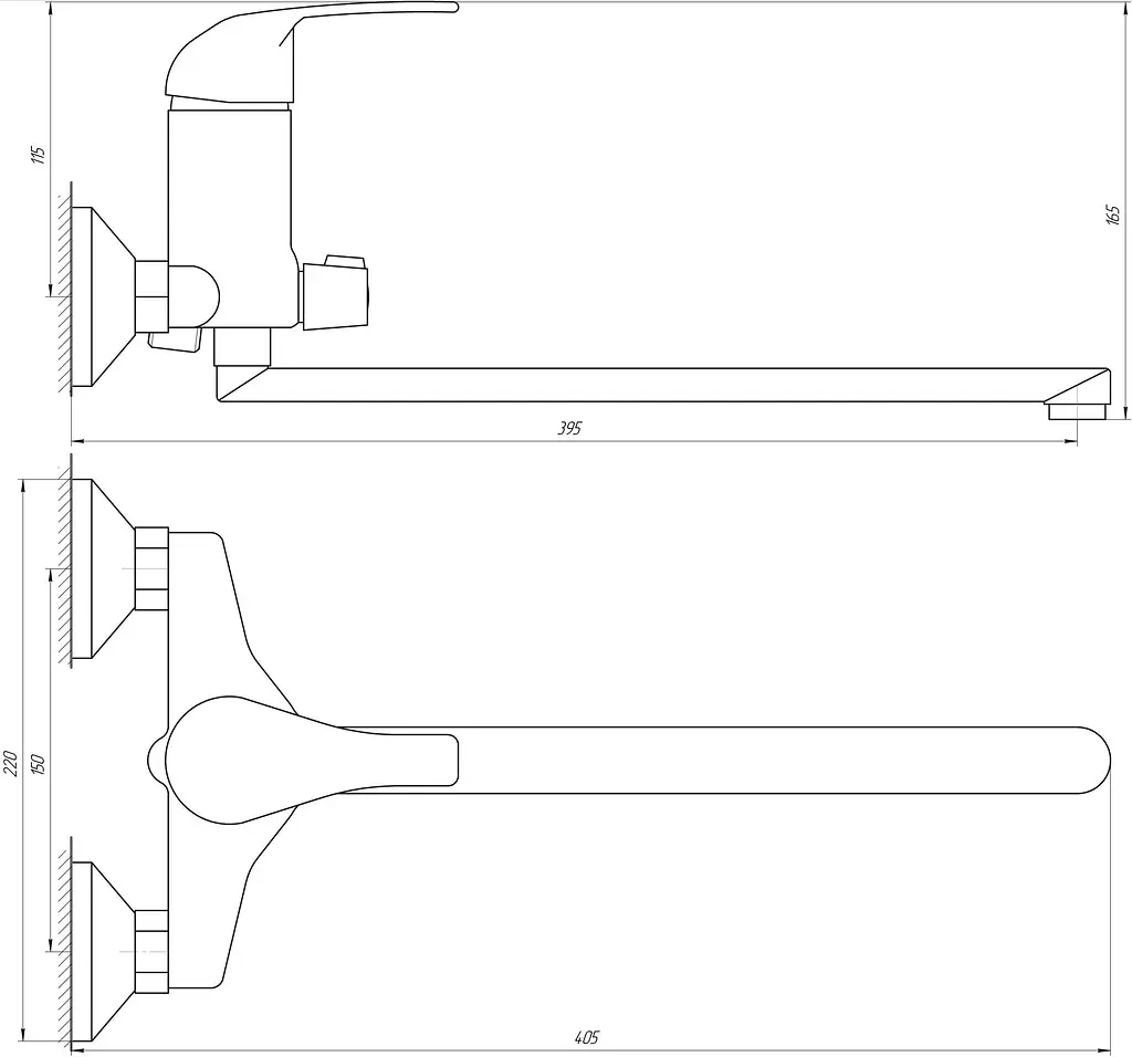 Смеситель для ванны Bravo Comfort BF-208 Хром - фото 4