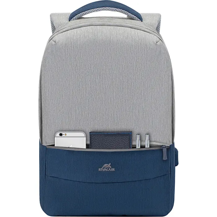 Рюкзак RivaCase 7562 Grey/Dark blue - фото 15