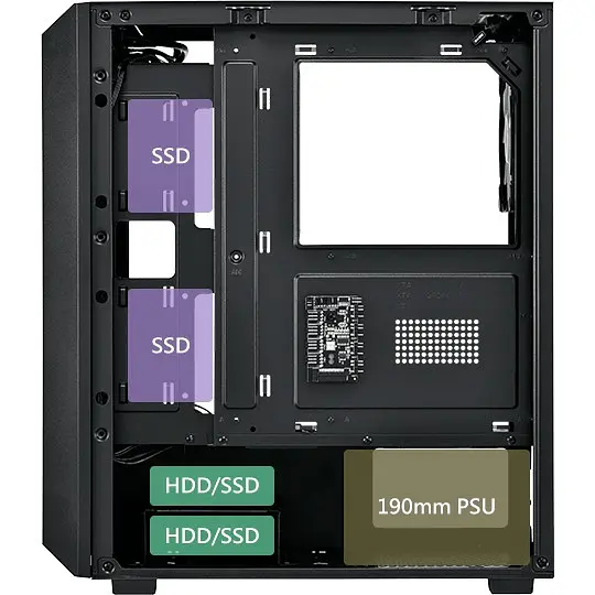 Корпус FSP CMT218AB без Блок живлення ATX Чорний - фото 5
