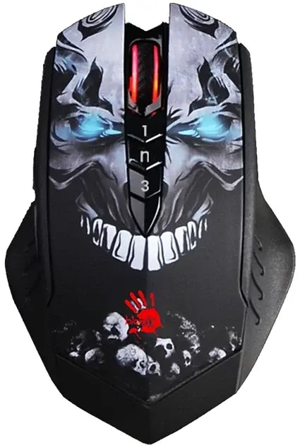 Миша Bloody R80 Plus Чорний Skull