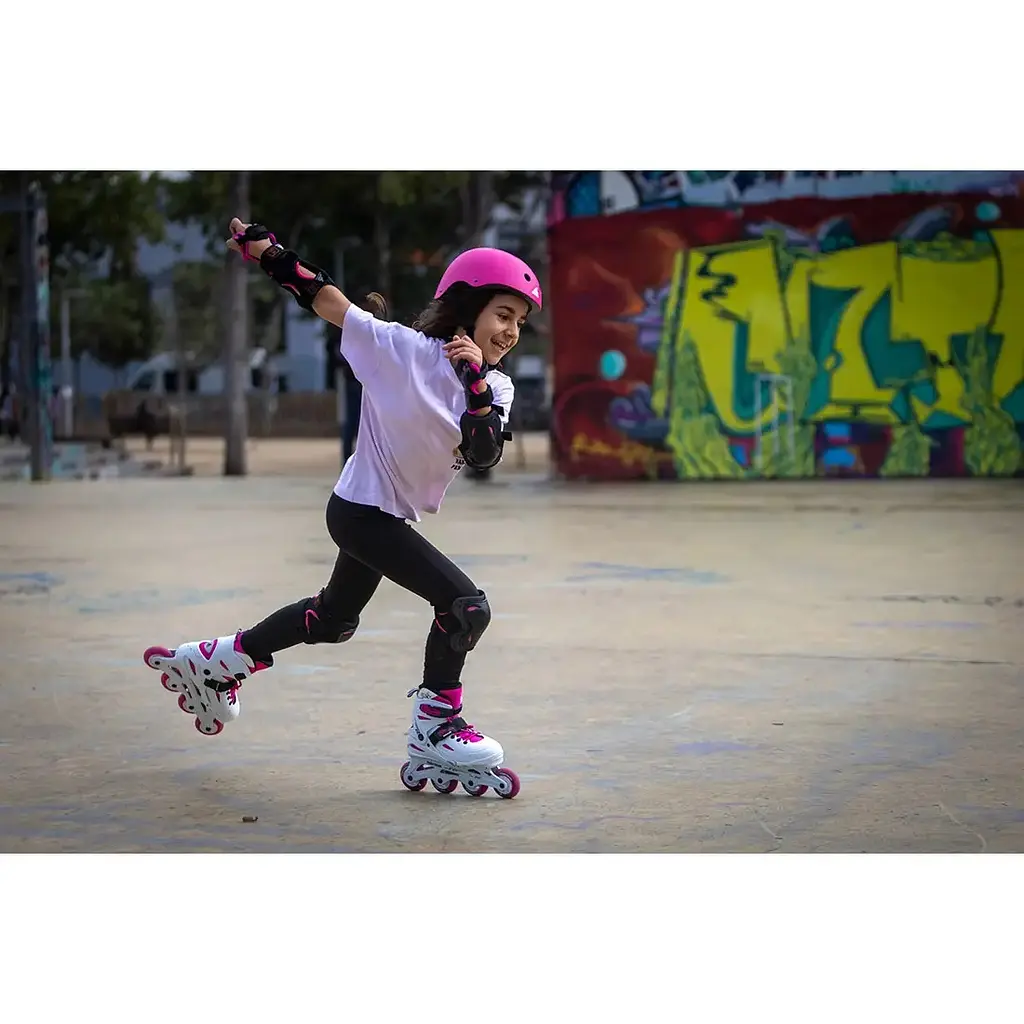 Ролики Rollerblade Fury Combo 33-38 Білий-Рожевий - фото 4