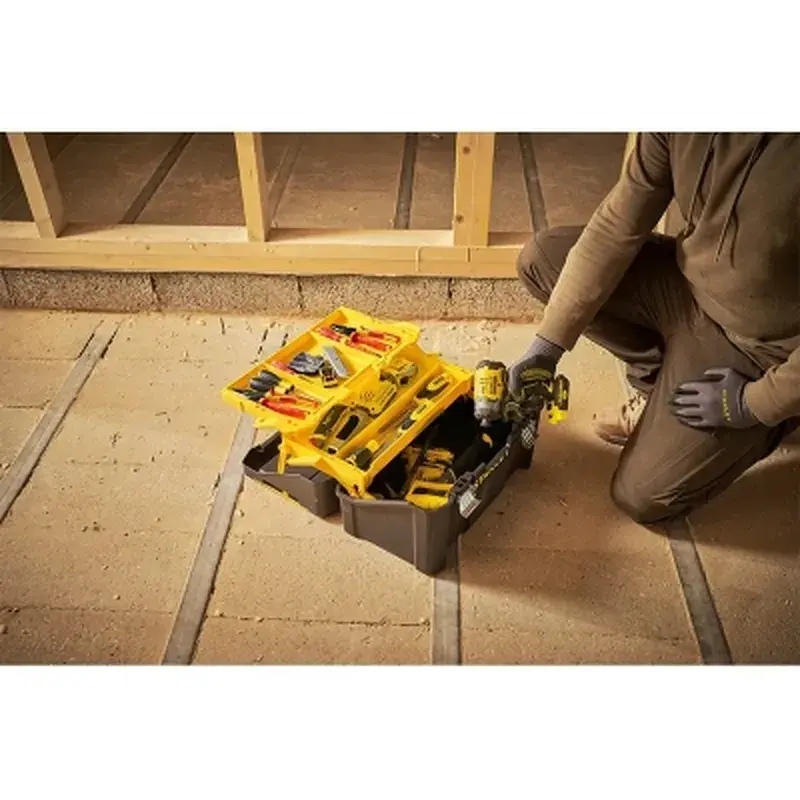 Ящик для інструментів Stanley ESSENTIAL Cantilever, 19", 490х290х250 мм, з металевими зам (STST83397-1) - фото 4