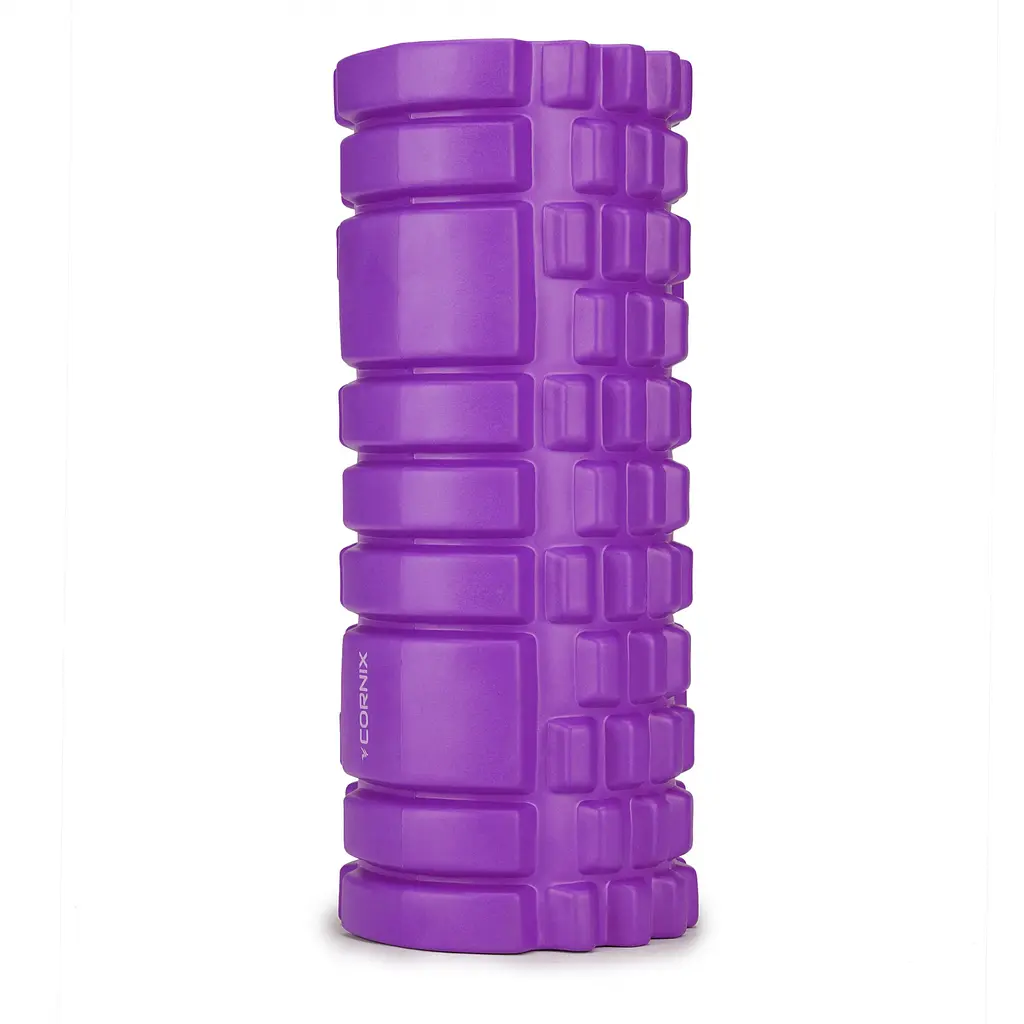 Массажный ролик Cornix EVA 33 x 14 см (валик, роллер) XR-0032 Violet - фото 2