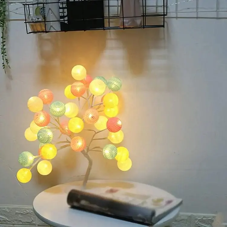 Настільна LED лампа XPRO SFK-28 з дерев'яною основою та кольоровими кулями (44863-16924_322) - фото 7