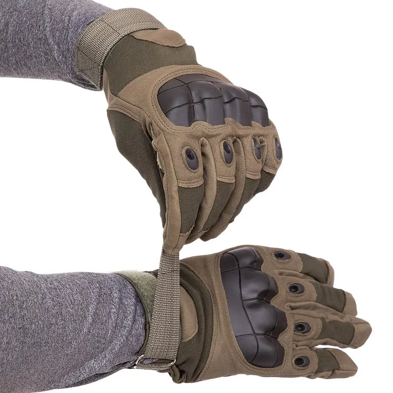 Тактические перчатки T-Gloves размер L олива - фото 3