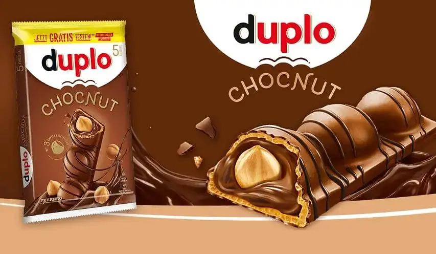 Батончики в молочному шоколаді Ferrero Duplo Chocnut 5х26 г - фото 2