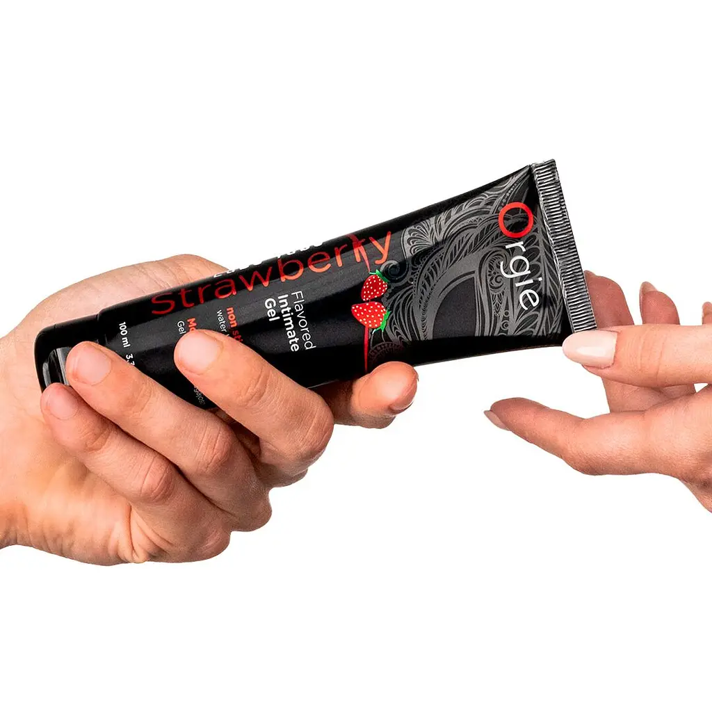 Лубрикант на водній основі Orgie Lube Tube Strawberry, 100 мл, зі смаком та ароматом полуниці - фото 2
