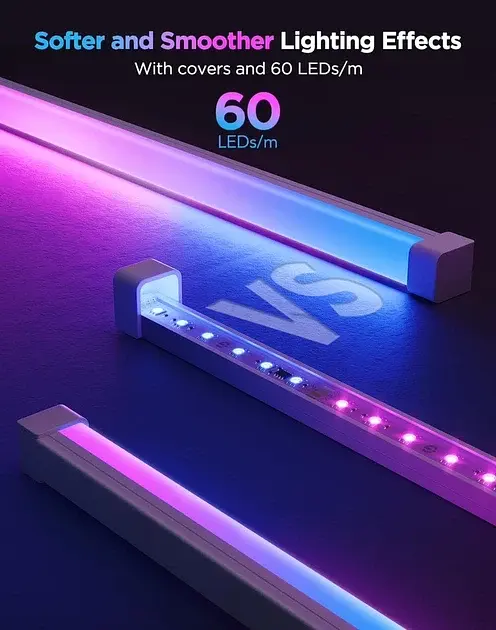 Лента LED Govee RGBIC 5 м, Alexa/Google, для комнаты и мебели, Wi-Fi - фото 2