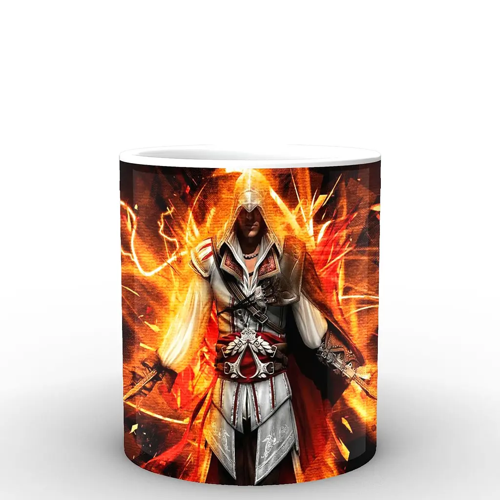 Кухоль GeekLand Assassins Creed полум'я AC.02.19 330 мл білий - фото 3