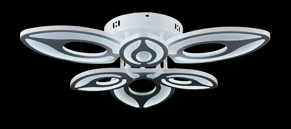 Люстра стельова LED Splendid Ray L22800/3+3, 114W, білий, сучасний стиль з пультом, димером, 58 см - фото 2