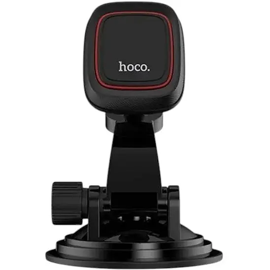 Автомобільний магнітний тримач Hoco CA-28 на присоску для телефону Black - фото 2