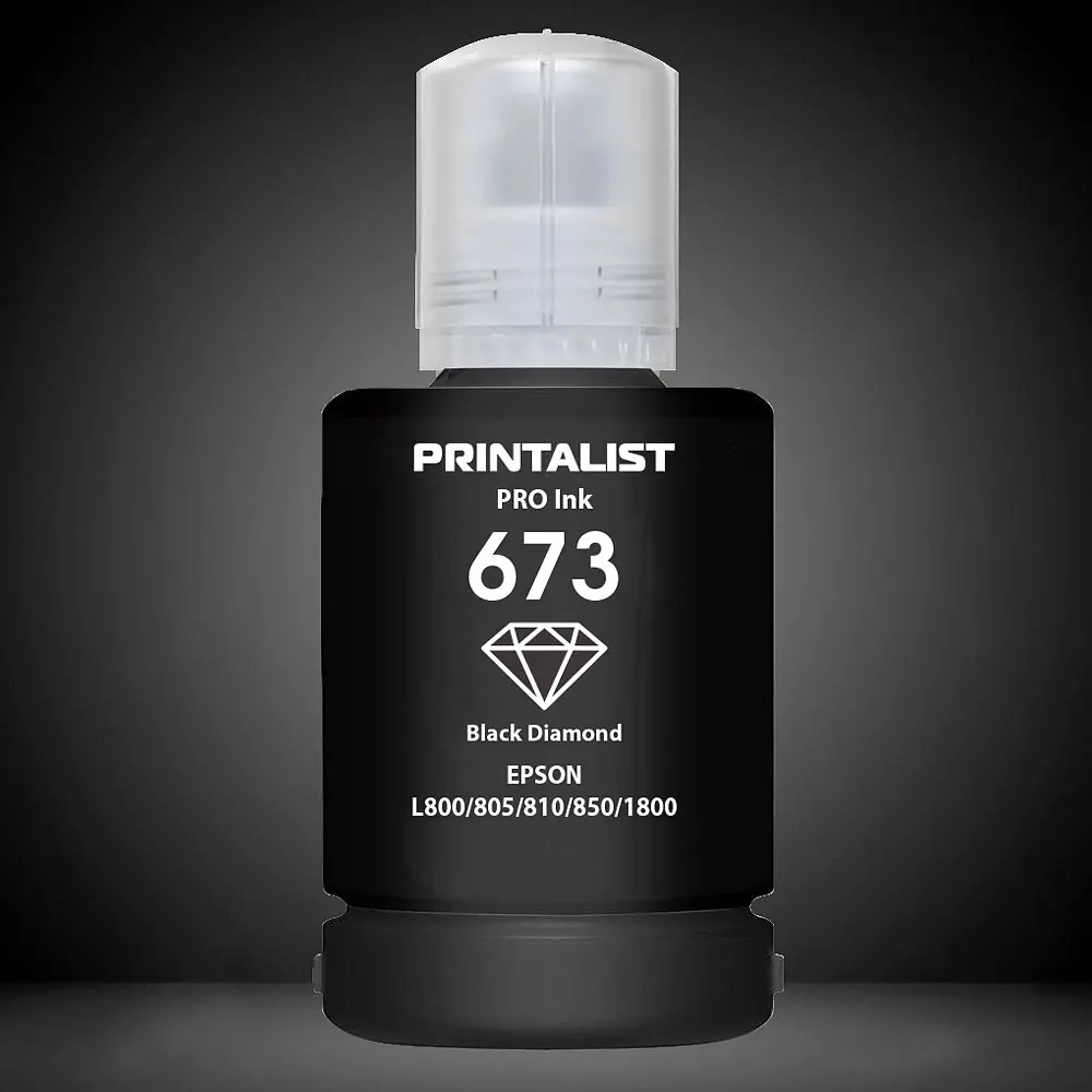 Чорнило PRINTALIST 673 для Epson L800 140г Black водорозчинне (PL673B) - фото 6