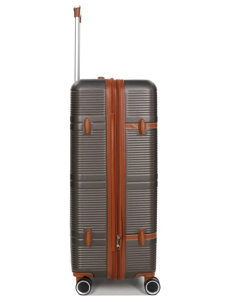 Валіза велика L ABS-пластик Worldline Airtex 629 76×52×30см 110л Коричнева - фото 8