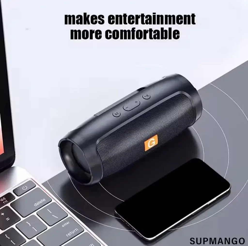 Портативная безпроводная блютуз Bluetooth колонка Supmango з ФМ радио - фото 9
