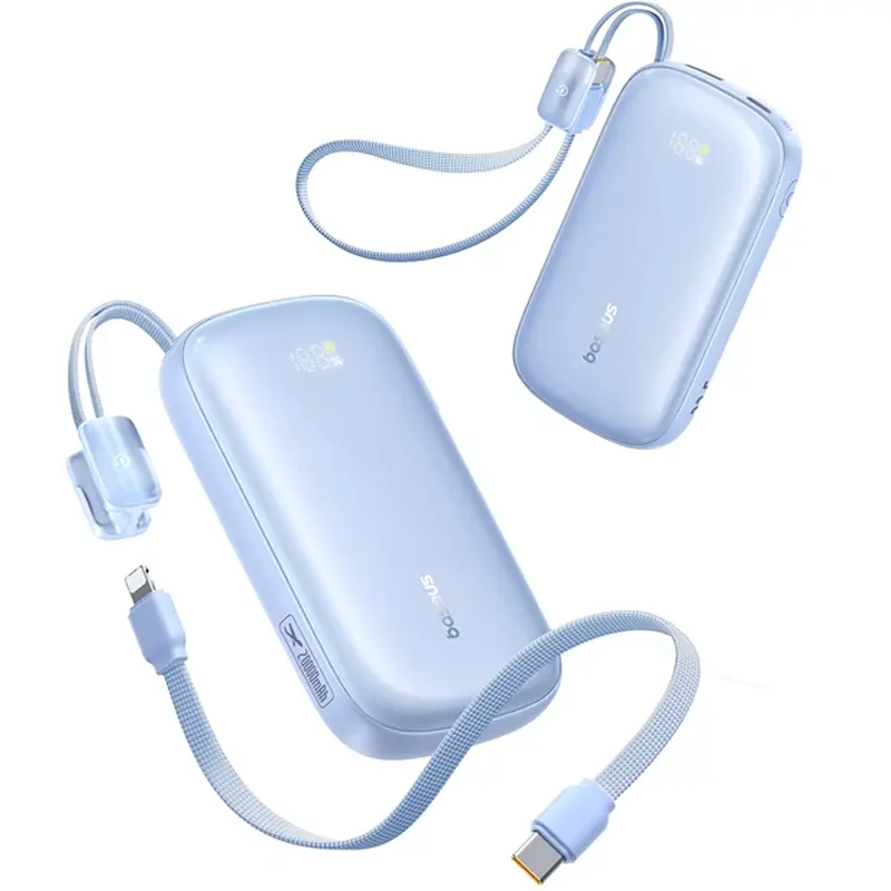 Портативний ЗП Power Bank Baseus EnerFill FC21 Qpow 3 Ultra 22.5W with cable 20000 mAh (PPFLS) Galaxy Blue - фото 2