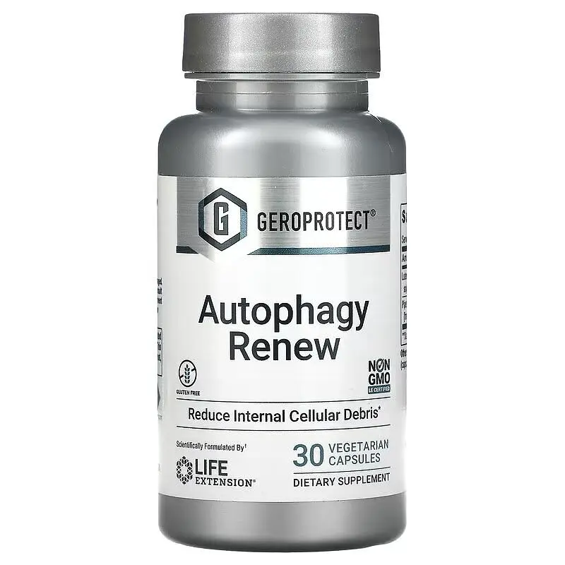 Лютеолін та піперлонгумін Life Extension GeroProtect Autophagy Renew, 30 вегакапсул
