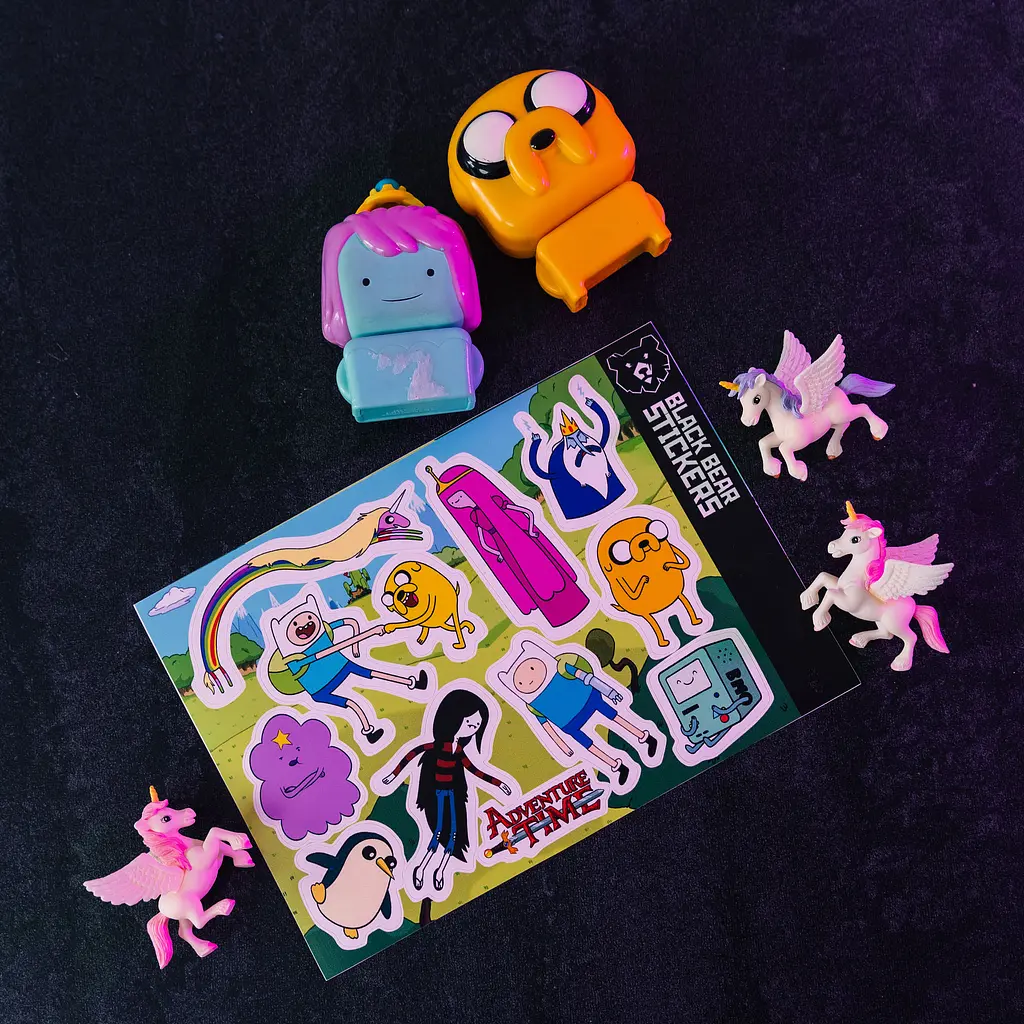 Стікерпак "Adventure Time", Час Пригод, стікери вологостійкі, наклейки, мультик - фото 3