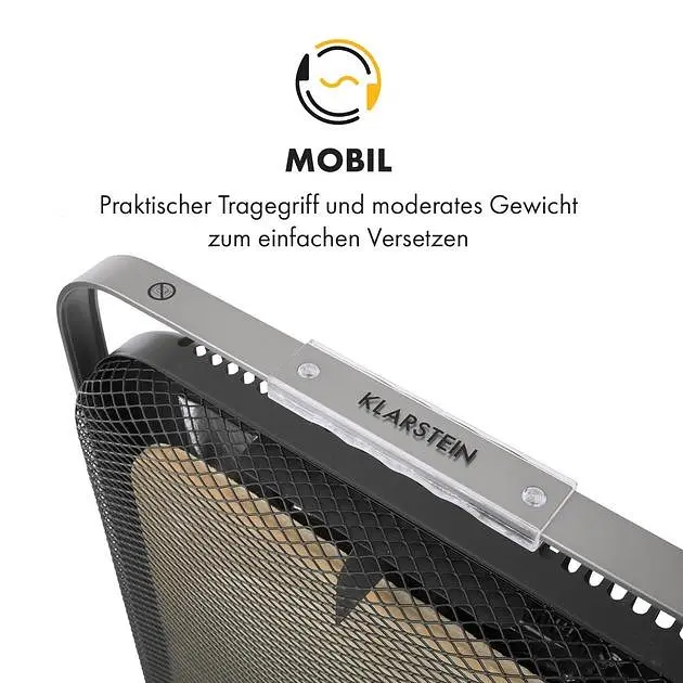 Инфракрасный обогреватель Klarstein HeatPal Marble Blackline (10032992) - фото 8