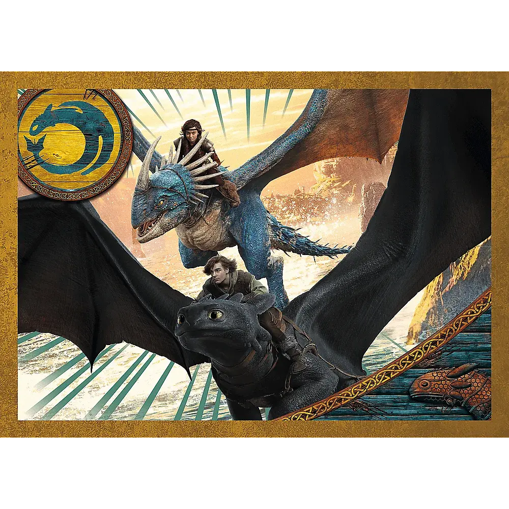 Пазл 4 в 1 Как приручить дракона. Дни Дракона - 207 шт. TREFL 34678 - фото 2