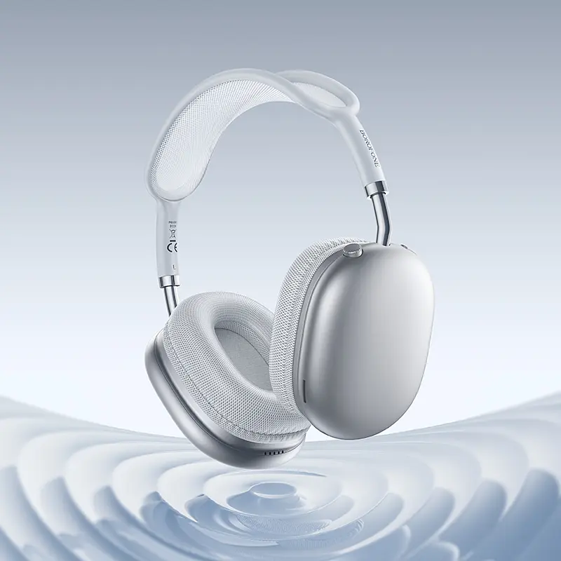 Бездротові накладні навушники BOROFONE BO36 Tone BT headphones Silver - фото 5