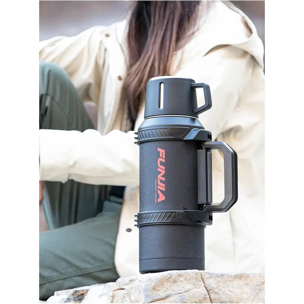 Термос XiaomiYouping Funjia Outdoor Travel Insulated Kettle 2L Black - фото 4
