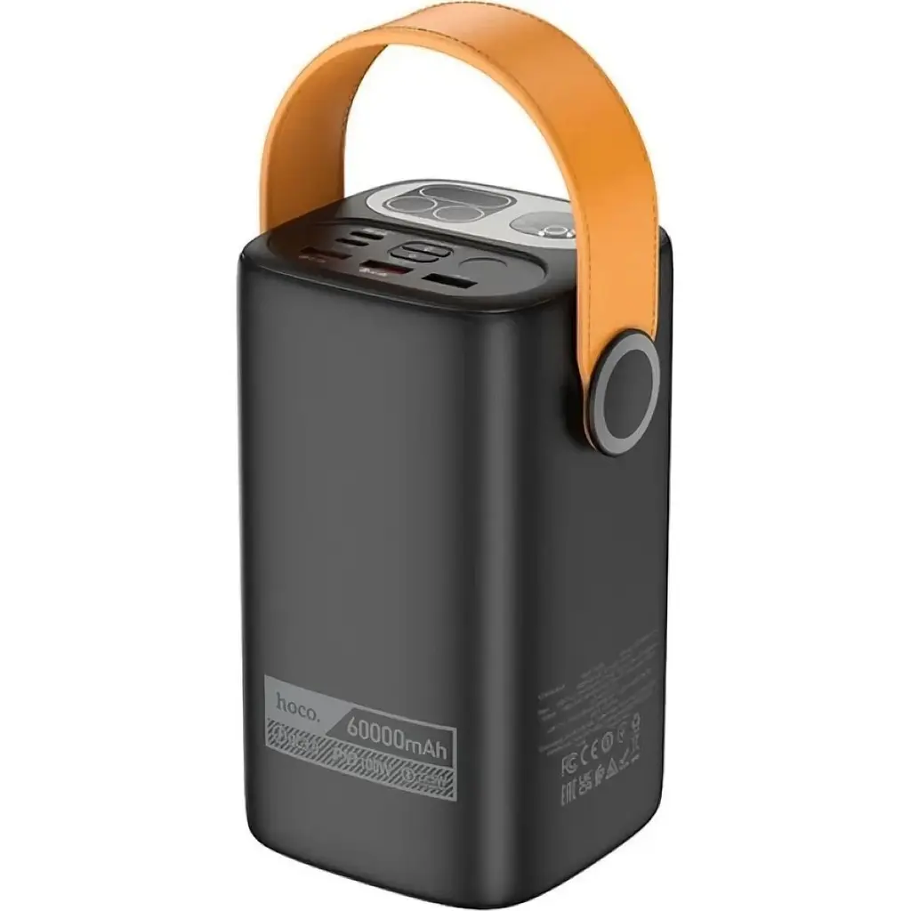 Зовнішній акумулятор Hoco DB160 Astrum 60000mAh 100W Black [134980] - фото 3