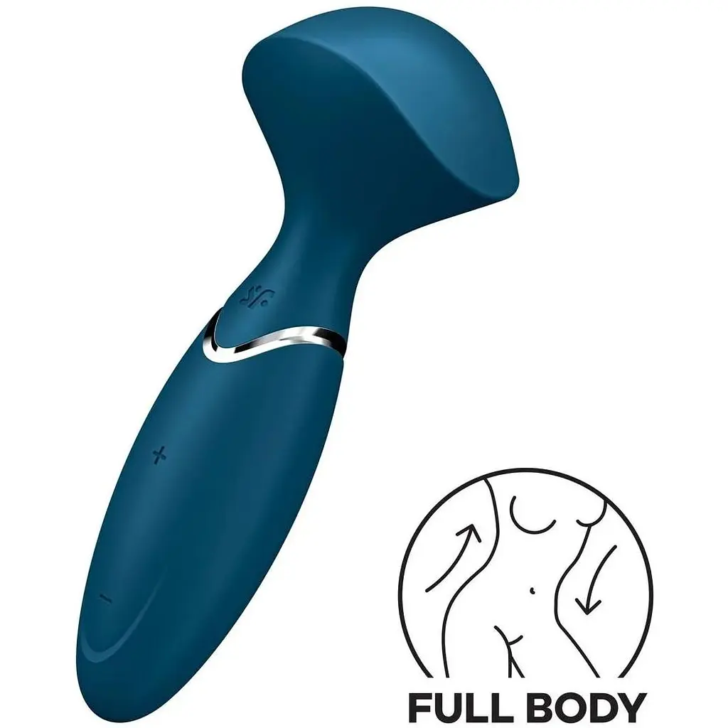 Вібромасажер Satisfyer Mini Wand-er Синій - фото 3
