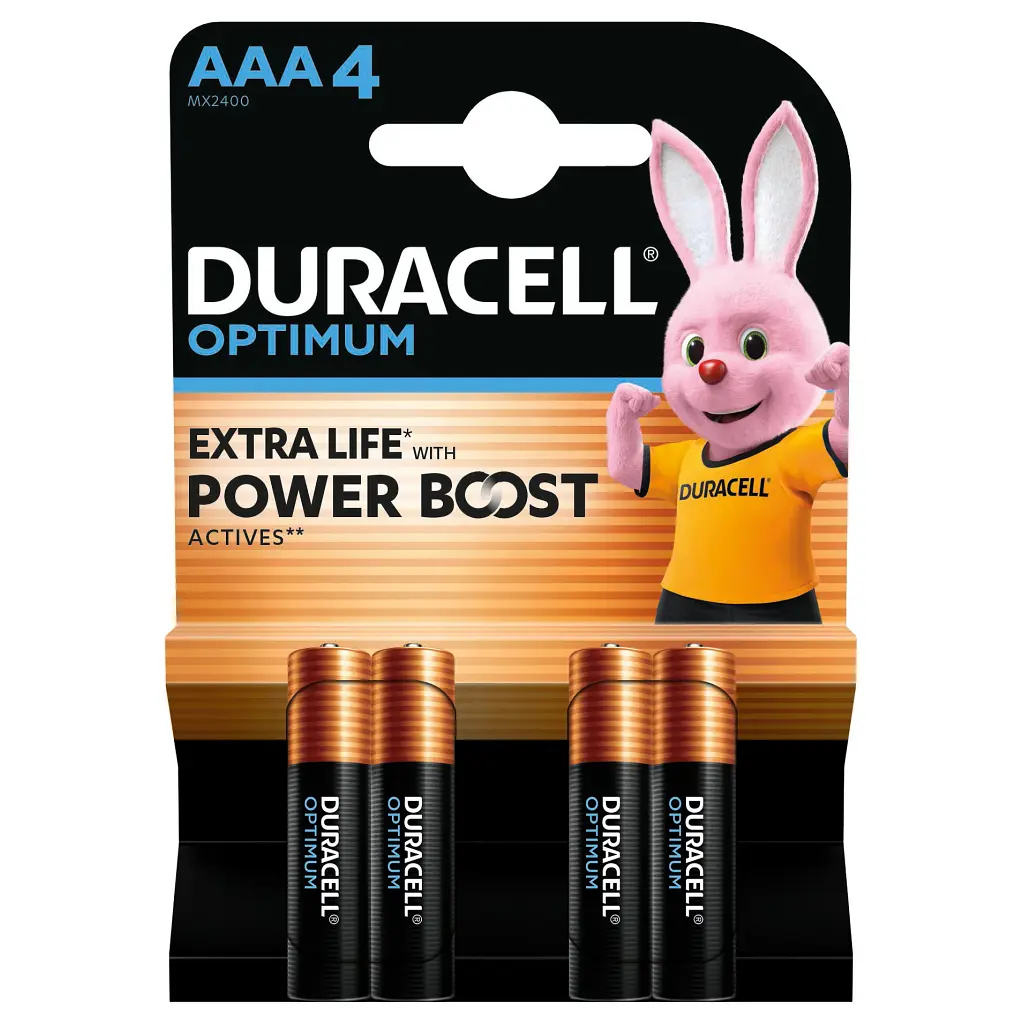 Батарейка Duracell Optimum AAA лужні 4 шт. в упаковці (5015596) - фото 2