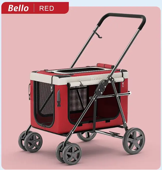 Коляска зі знімною переноскою для домашніх тварин Bello BL09 - фото 2