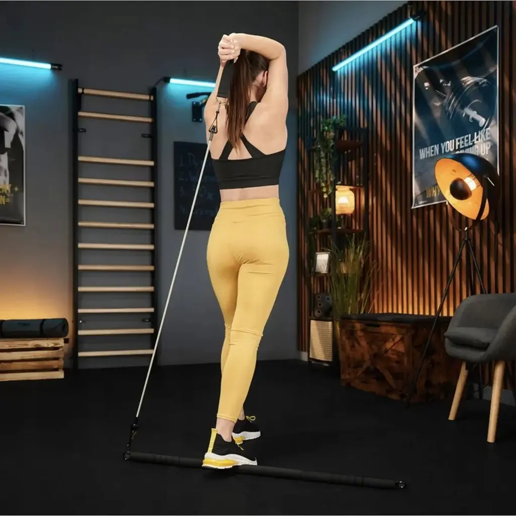 Палиця гімнастична з еспандерами Trex Sport TX-023TS 14-74кг - фото 3