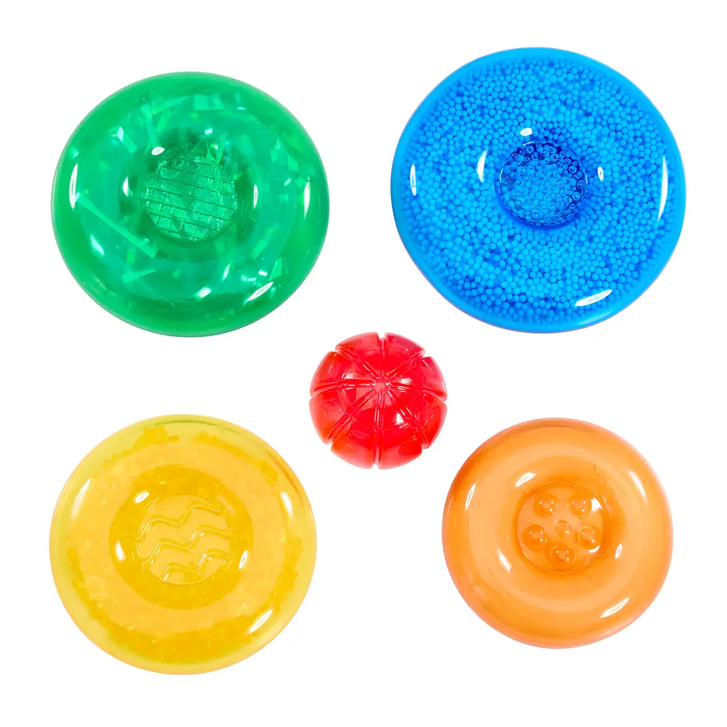 Сенсорний конструктор Jelly Blox серії Lil Jellies Пірамідка-кольоринка (937837) - фото 4