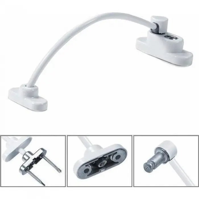 Замок безпеки із тросом Safety Lock SL1 Білий - фото 3