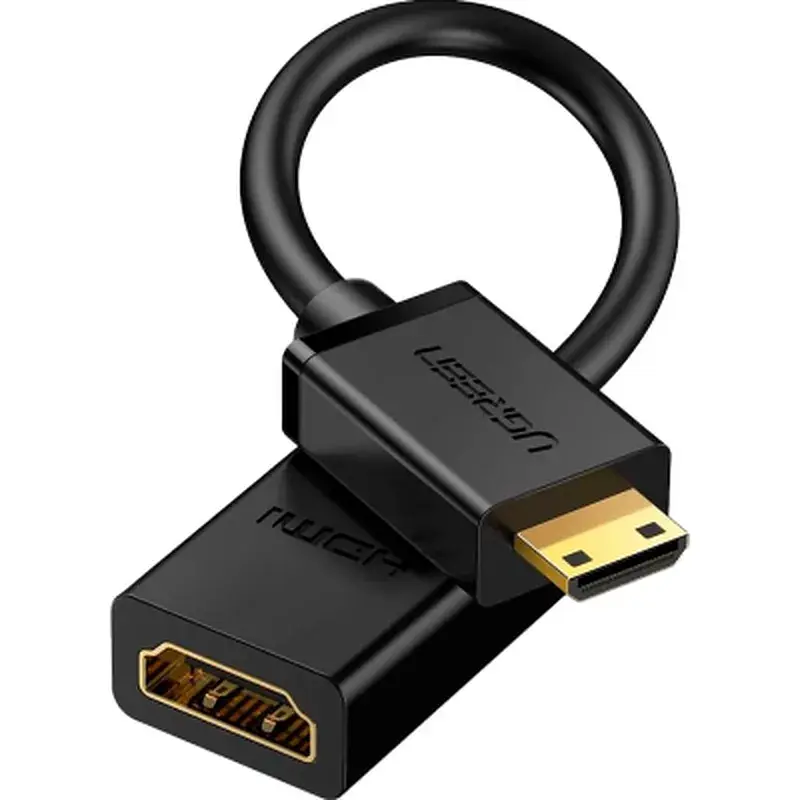 Перехідник Ugreen Mini HDMI M to HDMI F 0.22 m black (20137) - фото 2